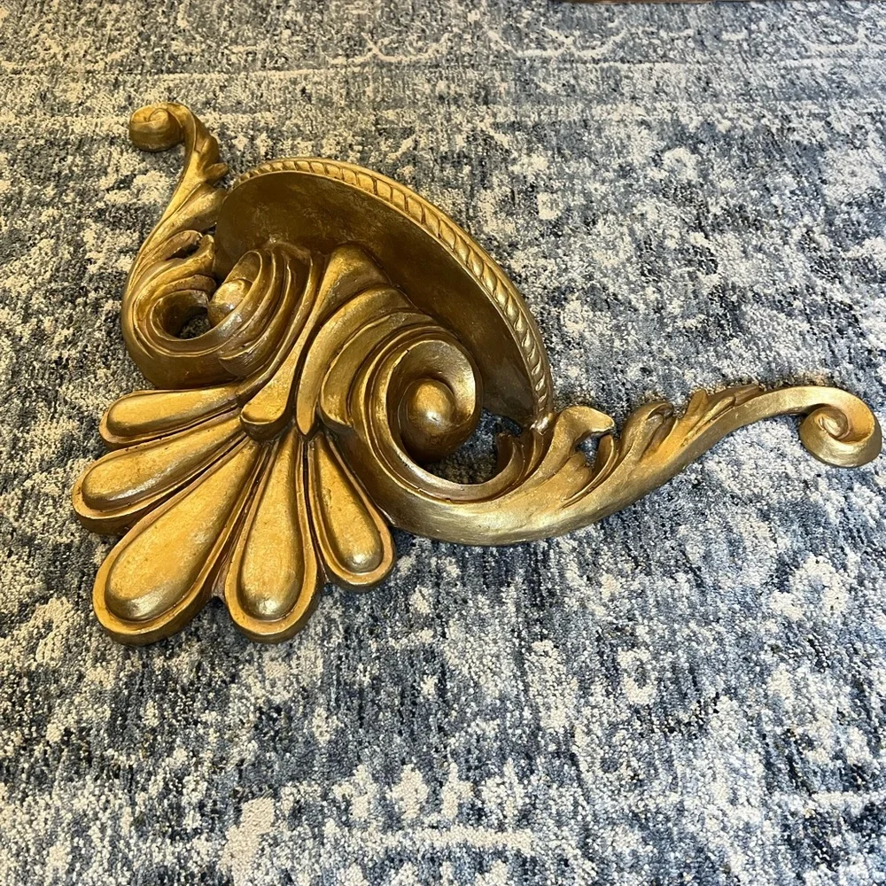 Vintage Gold Wall Shelf